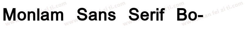 Monlam Sans Serif Bo字体转换